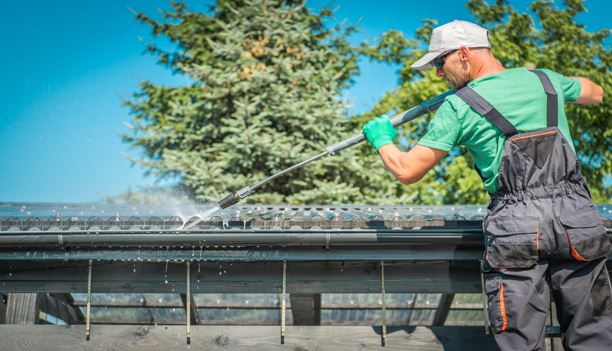 Professional canopy cleaning for commercial properties