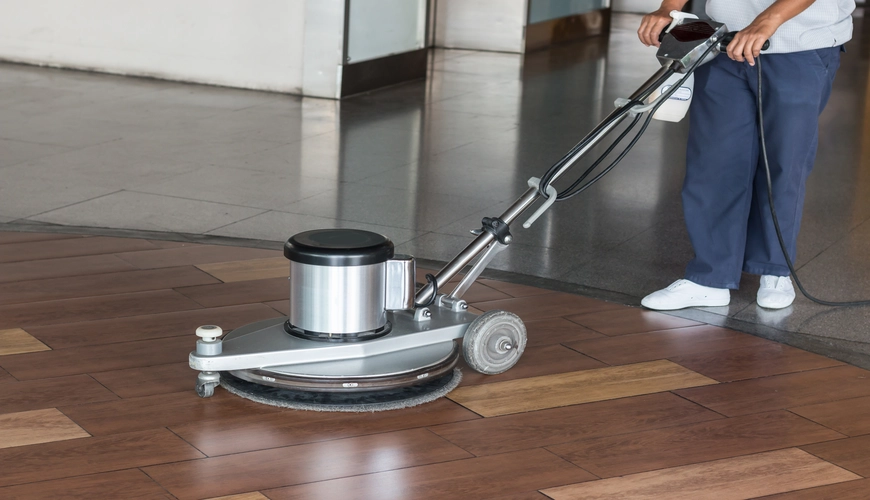 Polished hard floors in a commercial building in Halifax