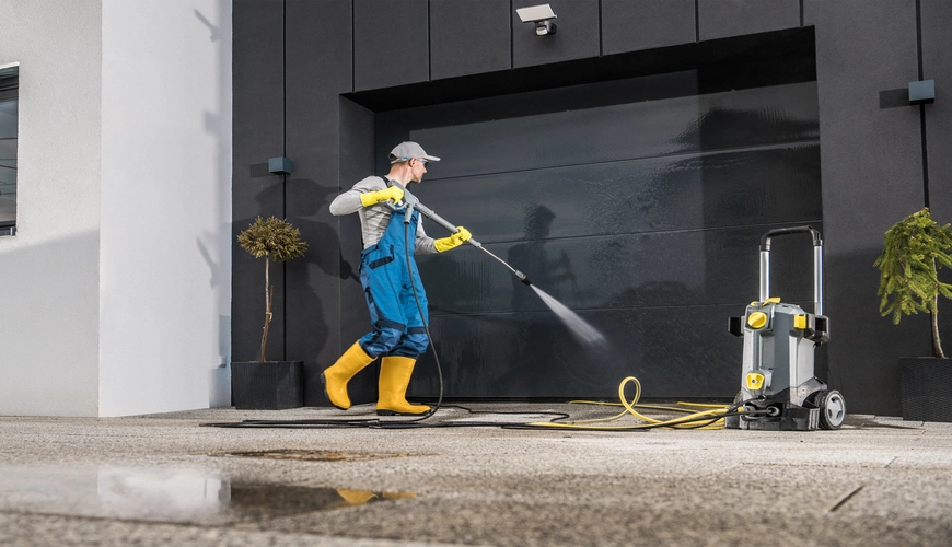 Professional team providing pressure washing services in Halifax