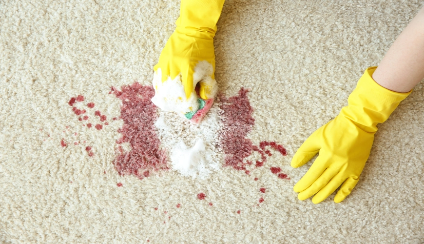 Clean office carpets with no stains, showing the effect of professional cleaning