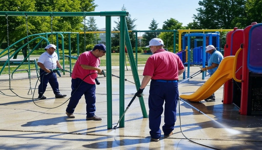 Commercial playground cleaning in Halifax